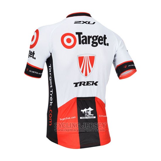 2013 Cycling Jersey Trek Red and White Short Sleeve and Bib Short